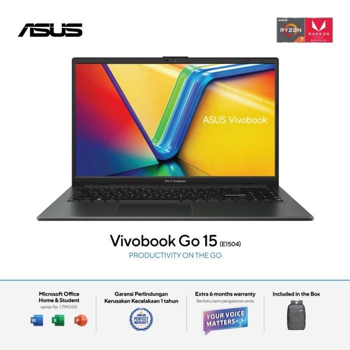 Gambar Asus Vivobook Go 15 E1504FA VIPS [R5-7520U|RAM 16GB|SSD 512GB|Win11|OHS24+365] dari megacom.id Kota Administrasi Jakarta Pusat Tokopedia