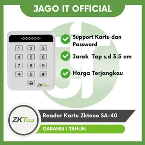 Reader Kartu RFID dan Password Support Akses Kontrol SA40 Terjangkau dan Bergaransi