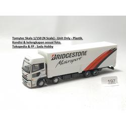 TomyTEC 975359 – Set B Modellino Camion Con Serbatoio E Trailer, Mitsubishi Fuso Super Great, 2 Pezzi