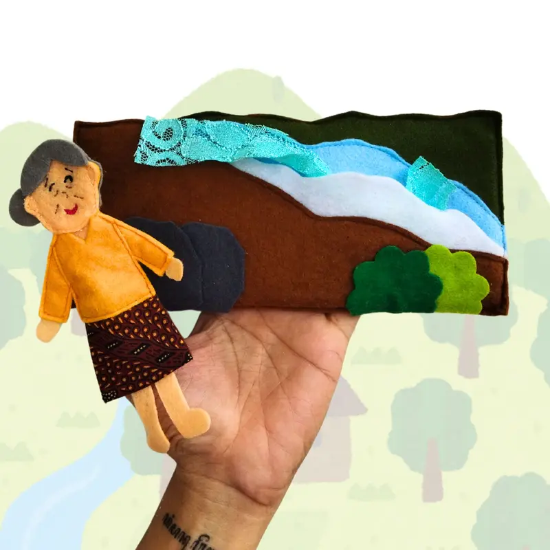 Bawang Merah & Putih | Alat Peraga Finger Puppet Flanel Cerita Rakyat |  Story Telling 1