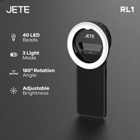 Gambar JETE Ring Light Selfie RL1 for Smartphone HP LED Rechargeable Clip On with 3 Light Mode - Garansi Resmi 2th dari Doran Gadget Official Kota Administrasi Jakarta Pusat 1 Tokopedia