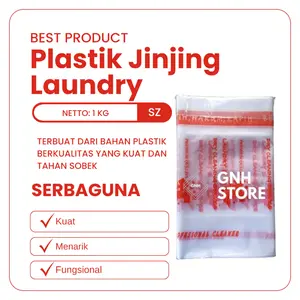 Plastik Jinjing 3 Jari Sablon /HD Laundry Sablon / Plastik Laundry 1kg