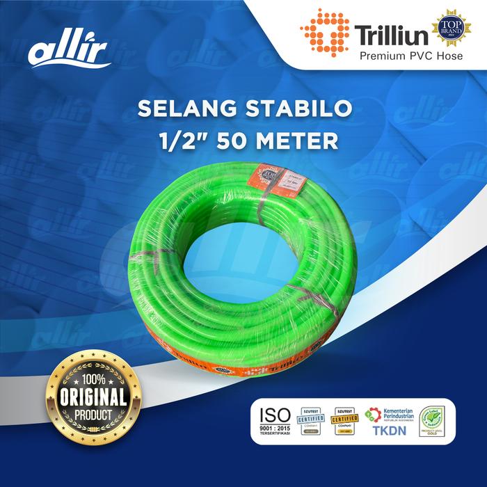 Gambar Allir - Trilliun Stabilo 1/2" 50M, Selang PVC Premium, Kuat & Multifungsi dari Allir Indonesia Kota Bandung Tokopedia