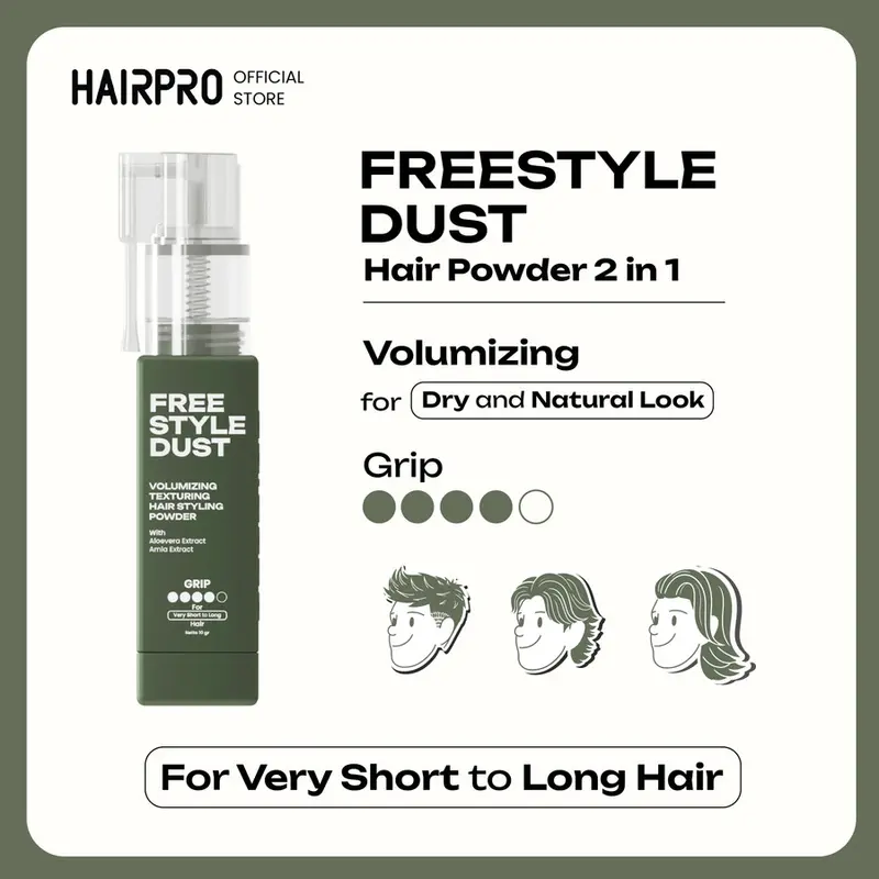 Hairnerds Styling Powder / Clay Pomade Rambut Bubuk / Water Based 0
