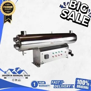 Lampu UV 24GPM Panel Ultraviolet Industri UV Water Sterilizer 2Lampu