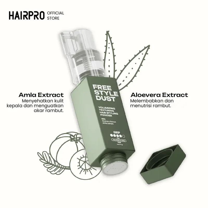 Hairnerds Styling Powder / Clay Pomade Rambut Bubuk / Water Based 2