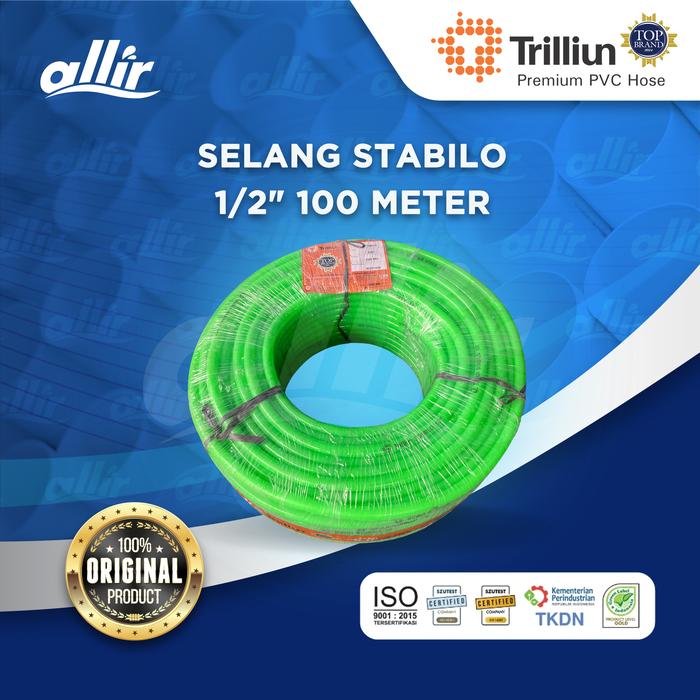 Gambar Allir - Trilliun Stabilo 1/2" 100M, Selang PVC Premium, Kuat & Multifungsi dari Allir Indonesia Kota Bandung Tokopedia