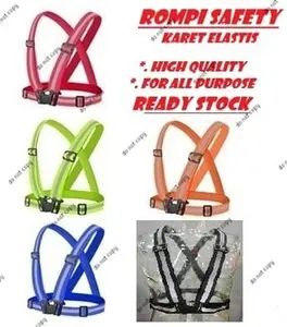 Rompi Safety Kerja Proyek Karet Safety Vest Scotligh Elastic Reflective Rompi V Rompi Proyek