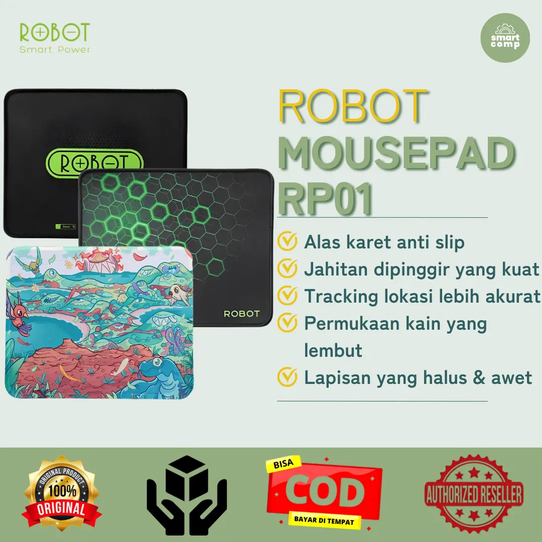 ROBOT Mouse Pad / Alas Mouse / Mousepad RP-01 Anti Slip