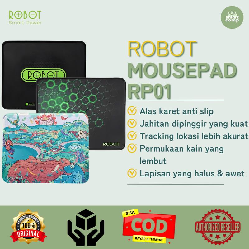 ROBOT Mouse Pad / Alas Mouse / Mousepad RP-01 Anti Slip 0