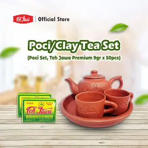 Teh Jawa Poci Tea Set Tanah Liat