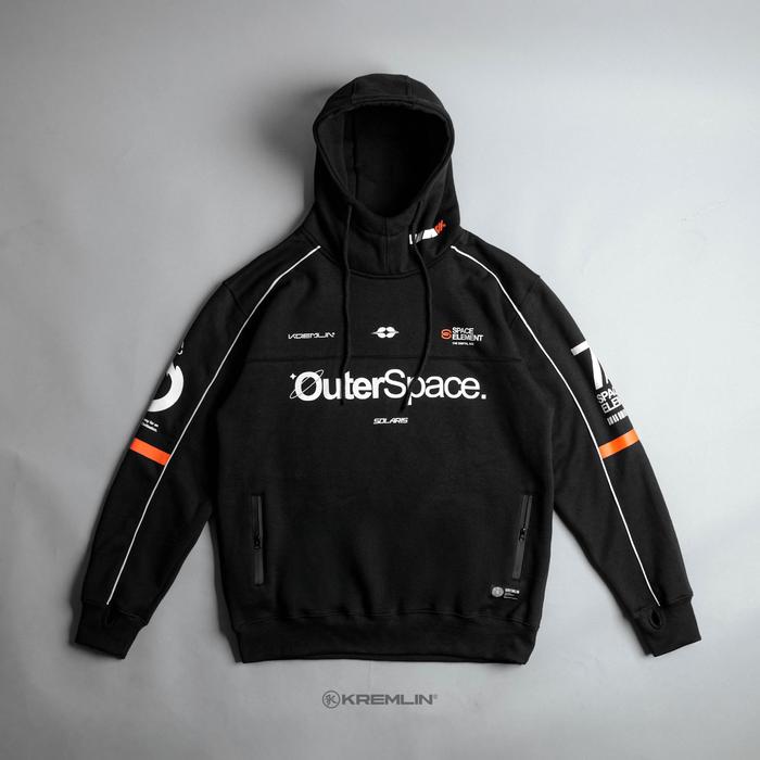 Gambar KREMLIN Pullover Hoodie Space Black Edition v.2 - Solaris Black - M dari Kremlin Clothing Kota Bandung Tokopedia
