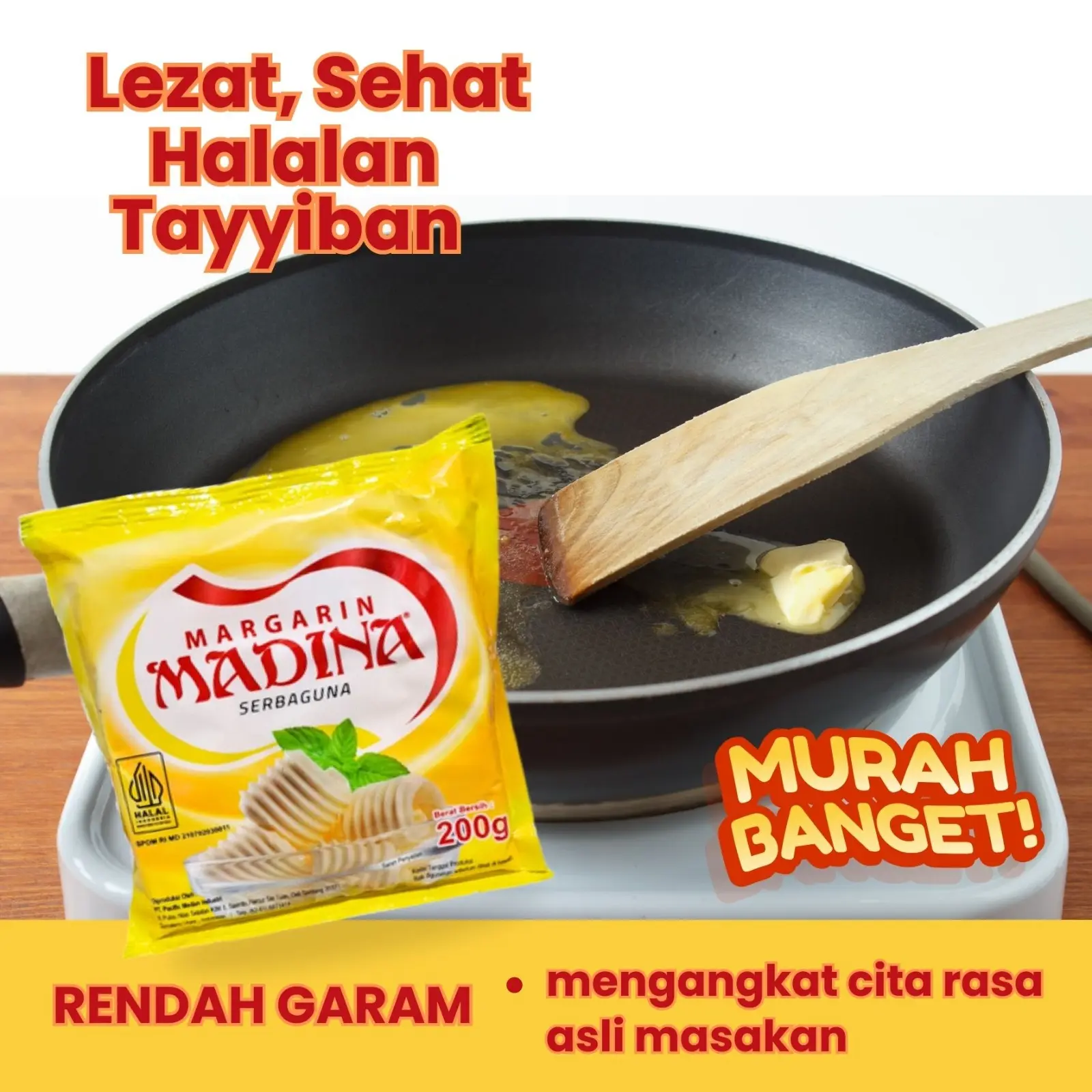 MARGARIN MADINA Serbaguna Kemasan Sachet 200 Gram