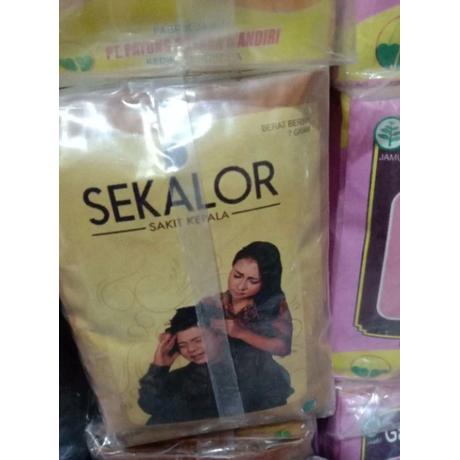 jamu sekalor serbuk pusaka isi 10sacet