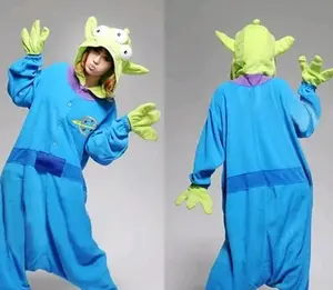 KOSTUM ONESIE ALIEN LITTLE GREEN MEN TOY STORY PIYAMA DISNEY BAJU