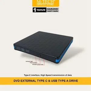 Tergacor DVD External Type C & USB type A External Drive Terbaik