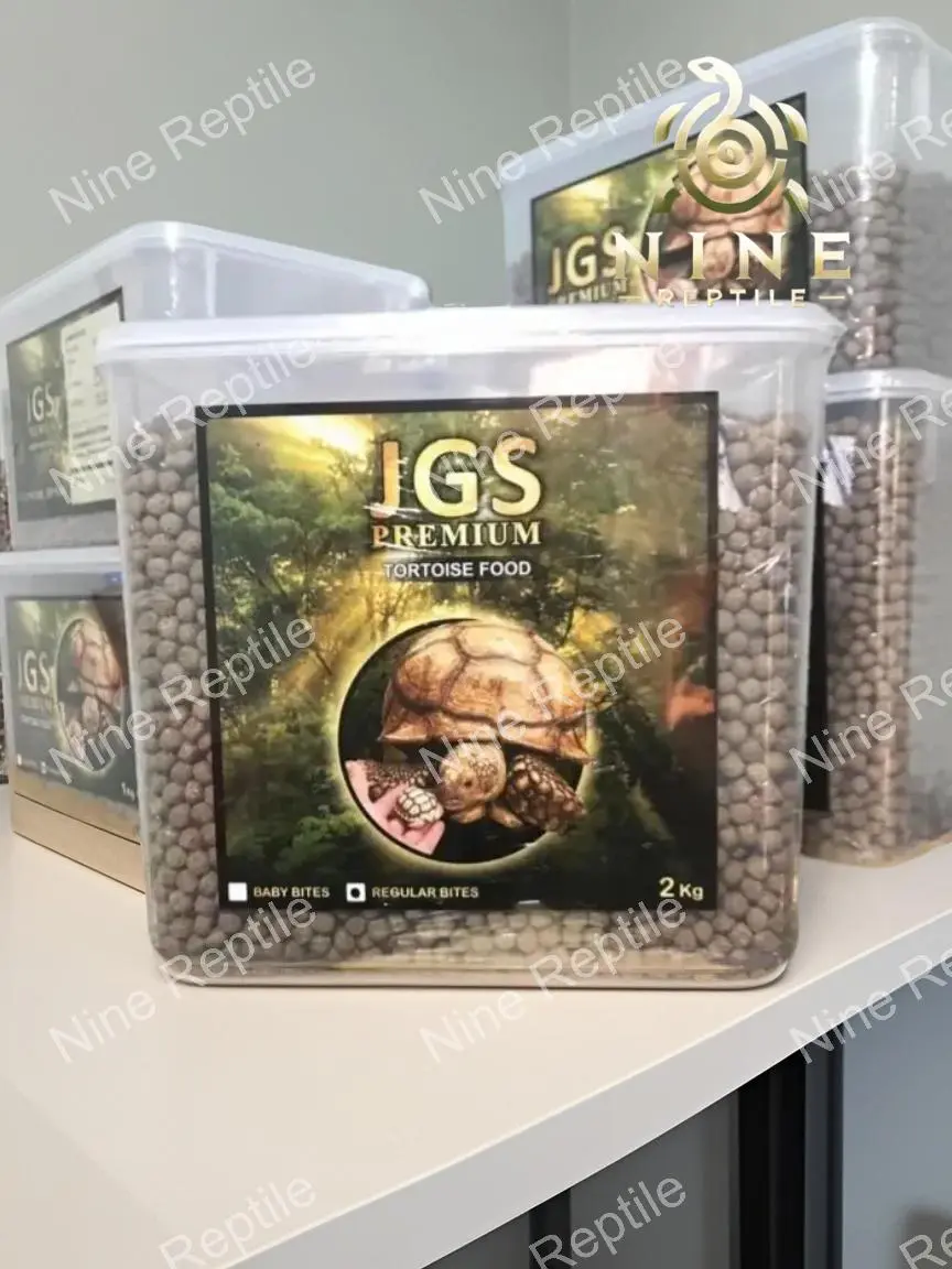 JGS Premium Tortoise Food Pelet Pakan Kura Darat Sulcata Aldabra Leopard Cherry Head