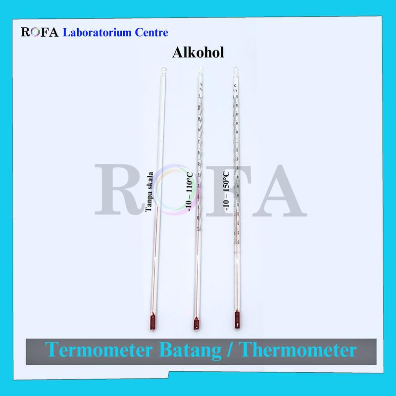 Termometer Kaca / Thermometer Laboratorium / Alat Ukur Suhu Temperatur ...