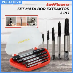 5 in 1 Broken Screw Remover Screwextractor - 5pcs