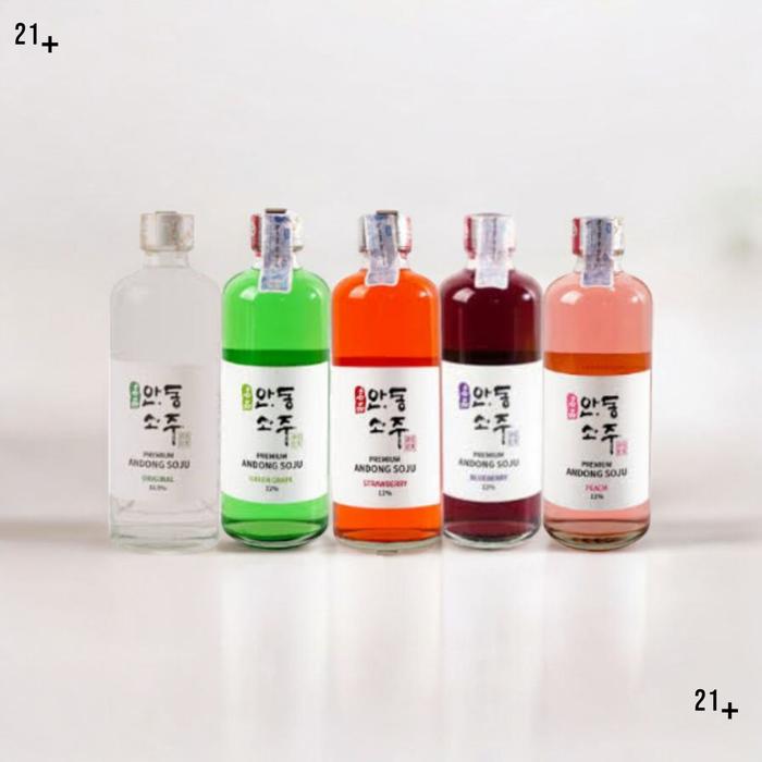 Gambar Varian Andong Soju Premium Korea 375ml - peach dari BOTTLE AFFAIR Kota Administrasi Jakarta Utara Tokopedia