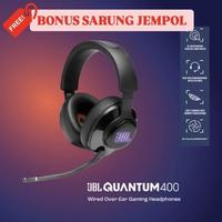 Gambar JBL Quantum 400 Over Ear Gaming Headset Wired Jack Aux 3.5 mm + USB , Headphone Game with Mic Microphone Lightweight Durable dari Click & Go Tokopedia Kota Bandung 1 Tokopedia