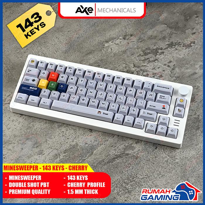 Gambar AXE MECHANICALS - Mine Sweeper - Cherry - Profile - Keycap - Keycaps - PBT - Dye Sub dari Rumah-Keyboard Kota Administrasi Jakarta Barat Tokopedia