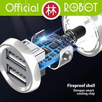 Gambar Robot RT-C07 Car Charger Dual Output 2.4A With Data Cable Micro USB - White dari Liem Group Kota Administrasi Jakarta Barat 4 Tokopedia