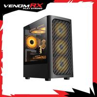 Gambar CASING PC GAMING VENOMRX RIO MICRO ATX/M-ATX TOWER CASE FREE 3 ARGB FANS dari btgcom Kota Denpasar 2 Tokopedia