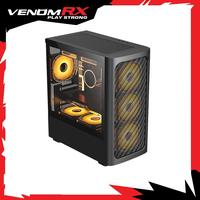 Gambar CASING PC GAMING VENOMRX RIO MICRO ATX/M-ATX TOWER CASE FREE 3 ARGB FANS dari btgcom Kota Denpasar 4 Tokopedia