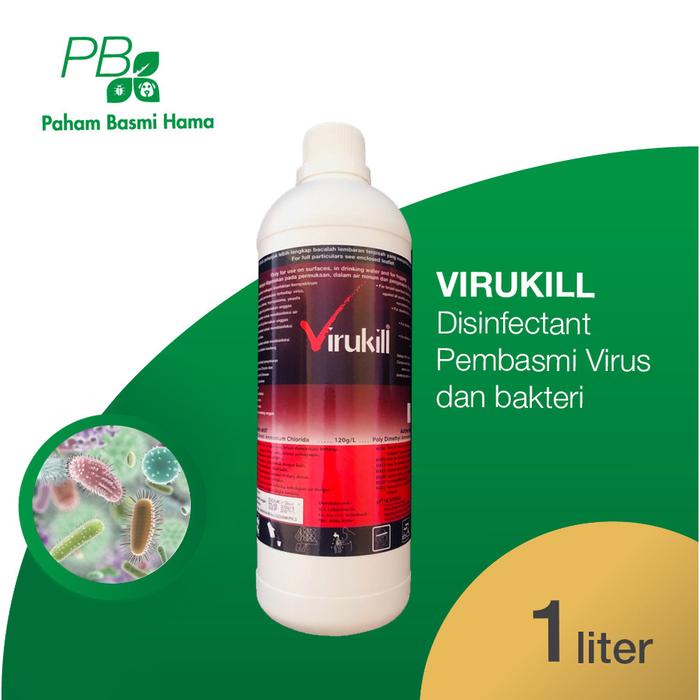 Gambar Virukill - Disinfectant - Disifektan - Pembasmi Virus - Bakteri - 1 L dari Paham Basmi Hama - Jakarta Kota Administrasi Jakarta Selatan Tokopedia