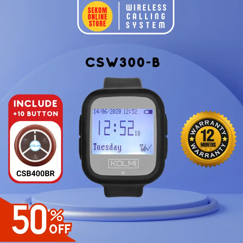 RETEKESS Watch Paging Wireless Calling System Pager Portable Restoran 0