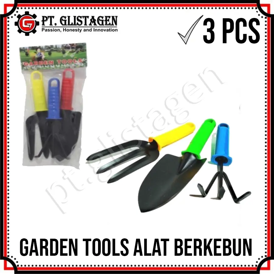 Garden Tool Set 3 Pcs Alat Berkebun Taman Sekop Garpu Trisula Mini