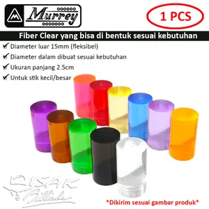 Murrey Ferulle Clear 15mm - Cue Shaft Fiber Stick Billiard Biliar Stik