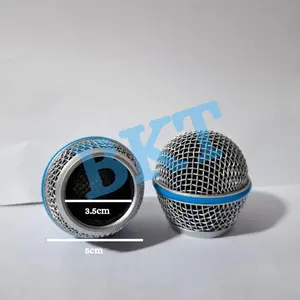 KEPALA MIC SHURE 58A KUALITAS BAGUS ANTI PENYOK WARNA SILVER