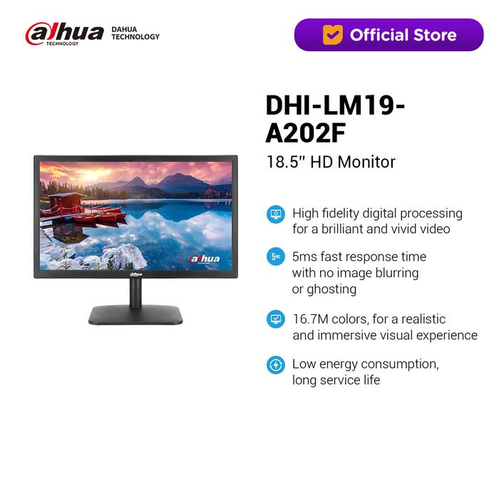 Gambar Dahua Monitor Series DHI-LM19-A202F | Monitor PC 19" Inch HDMI Cable Power Adapter Pedestal Hanging Bracket dari Dahua Official Store Indonesia Kota Administrasi Jakarta Utara Tokopedia