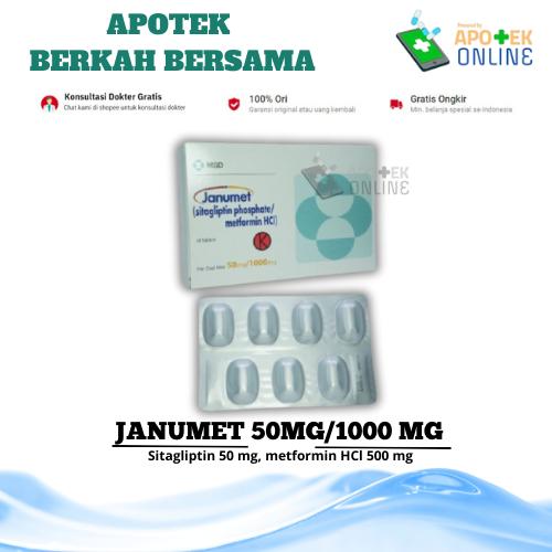 JANUMET 50 MG/1000MG  BLISTER 7 TABLET