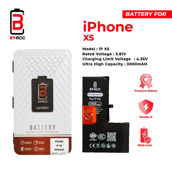 Gambar BT-ACC Ultra High Capacity Battery Baterai Batre For Iphone XS With 3000mAh dari BT-ACC Kota Administrasi Jakarta Utara Tokopedia
