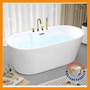 Bathtub Oval putih Terazzo | Teraso | Bathtub Standing Oval Dewasa Custom Promo