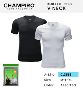 Champiro | Man T-Shirt V-Neck Kaos Pria Dewasa 3159