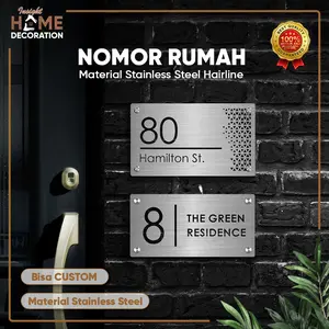 Nomor Rumah Stainless Steel Cutting Model Minimalis