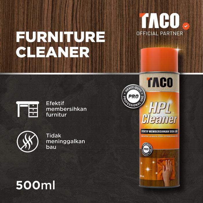 Gambar TACO Pembersih Lem, Tinta, dan Noda pada Furniture Lantai, Vinyl, HPL, PVC Edging Botol 500ml dari Eka Sumber Abadi - TACO Official Partner Kota Bekasi Tokopedia