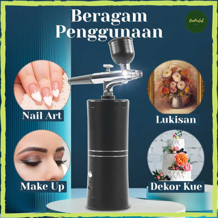 Jual Alat Semprot Cat Kompresor Mini Air Airbrush Elektrik Spray Gun ...