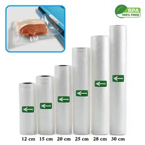 1 Roll Plastik Vakum Makanan Emboss Food Vacuum Sealer 12x500 15x500 20x500 25x500 28x500 30x500 Mesin