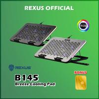 Gambar Rexus B145 Breeze Cooling Pad With RGB Color And Phone Holder B-145 Fan CoolingPad Notebook - Black dari Officiall Brands Kota Administrasi Jakarta Barat 1 Tokopedia