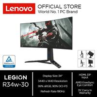 Gambar LENOVO G34W-30 | LED 34" Curved UltraWide 0.5ms 170Hz Gaming Monitor - R34W-30 dari Lezz Computech Kota Administrasi Jakarta Utara 1 Tokopedia