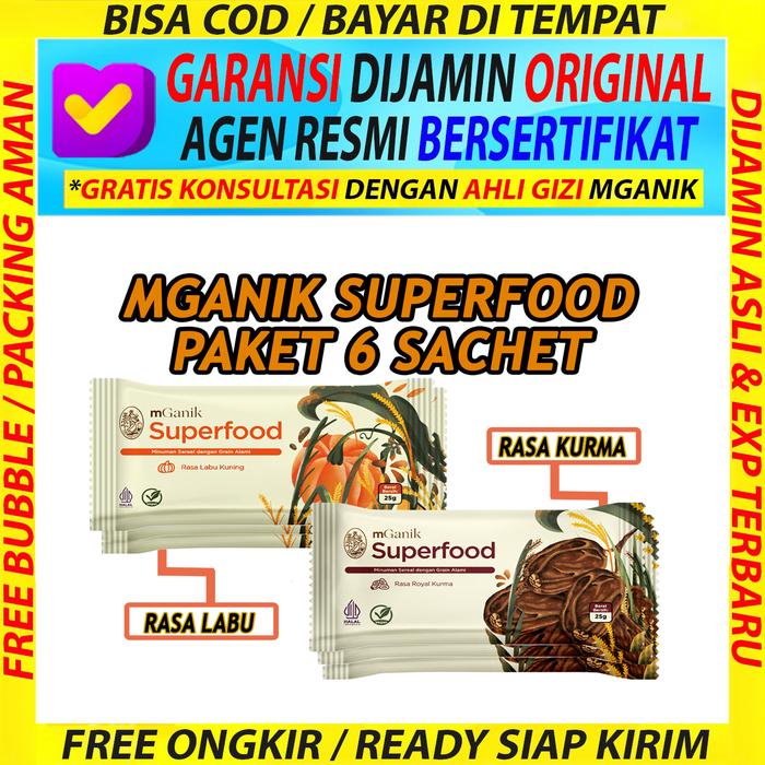 Gambar Mganik 6 Sachet Eceran M Ganik Multigrain untuk diabetes dari Abepedia Store Kab. Tangerang Tokopedia