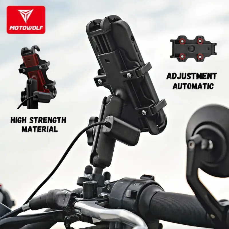 Phone Holder Motowolf  Holder Motor Usb Charge Fast Charging 1