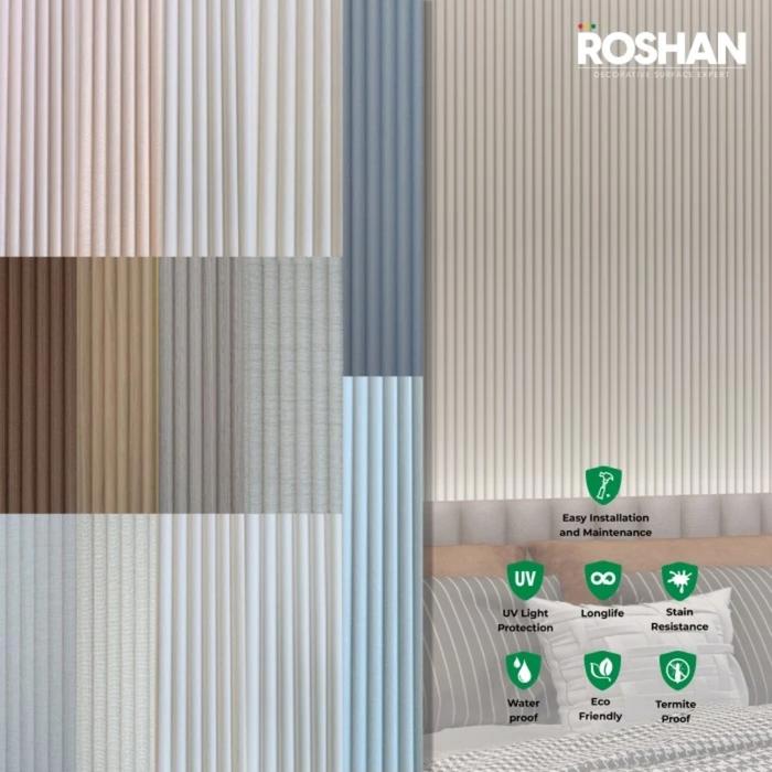 Panel Wpc Rohsan Jual ROSHAN WPC Wall Panel Fluted 15 x 290 cm Semi Circle 150 ( Indoor ...
