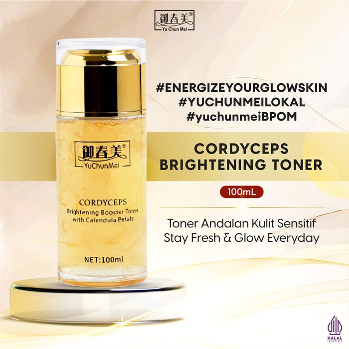Gambar YU CHUN MEI CORDYCEPS Brightening Toner with Calendula Petals 100ml dari Cressindo Kota Administrasi Jakarta Utara Tokopedia