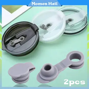 2Pcs 4CM Karet Seal Sedotan Tumbler Untuk Berbagai Tutup Cangkir